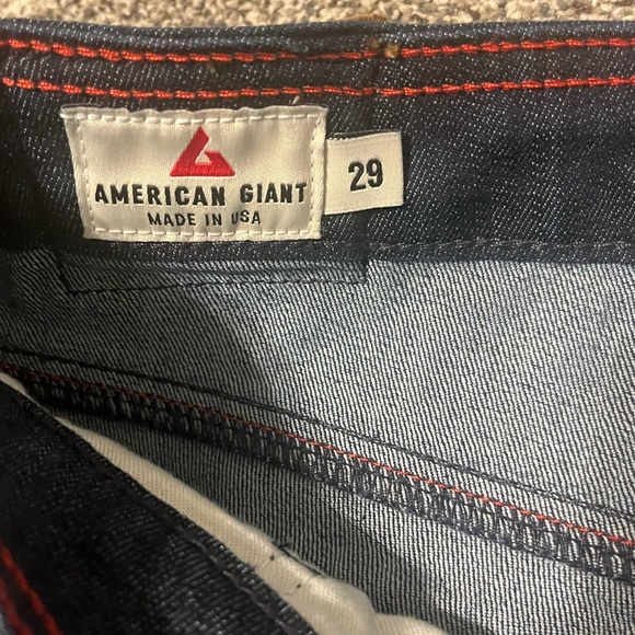 Women’s American Giant 218 SKINNY STRETCH INDIGO MOUNTAIN WASH Size 29 - Picture 6 of 16